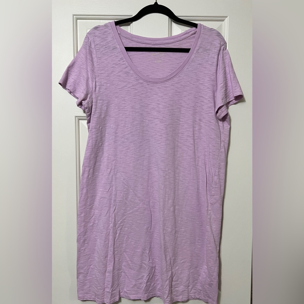 Universal Thread Casual T Shirt Dress Heathered Lavender womens sz L